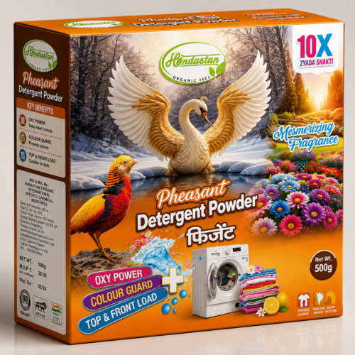 HOISCI Pheasant Detergent Powder – Oxy Power & Colour Guard (500g)